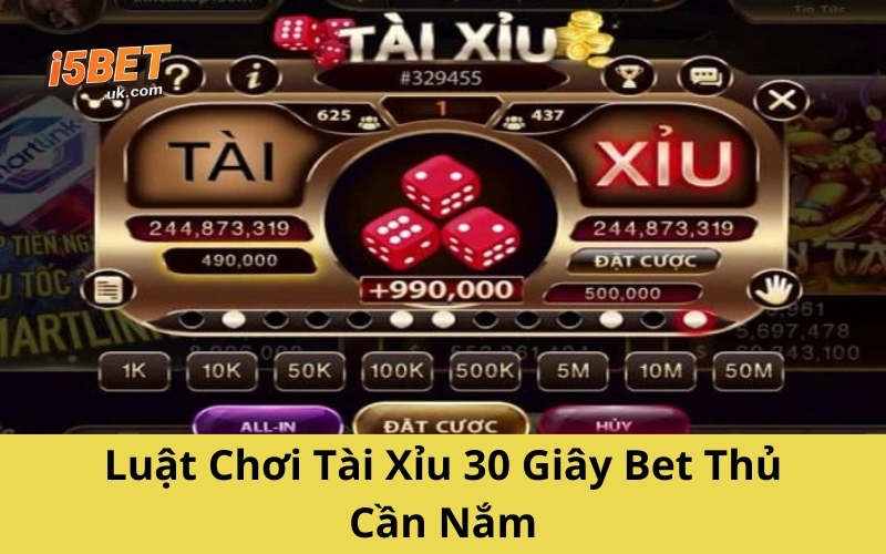 Tài Xỉu 30 Giây: Cách Chơi Và Mẹo Ăn Nhanh Thắng Gọn Luật Chơi Tài Xỉu 30 Giây Bet Thủ Cần Nắm